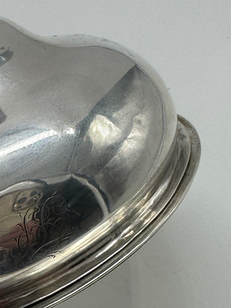 Wine Funnel with Tray. English Sterling Silver. Georgian Period. P and A Bateman