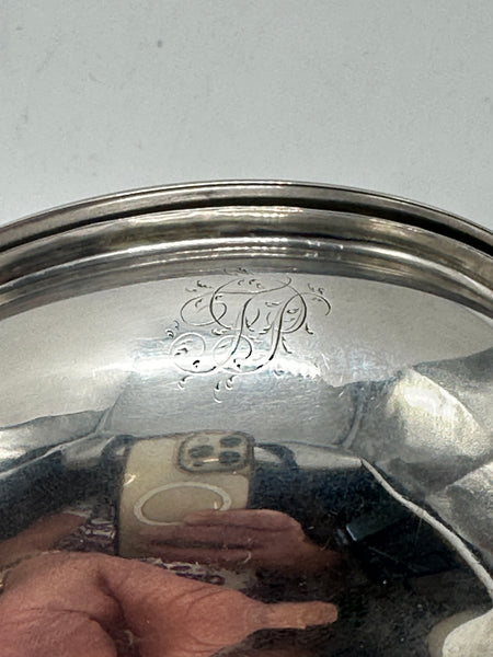 Wine Funnel with Tray. English Sterling Silver. Georgian Period. P and A Bateman