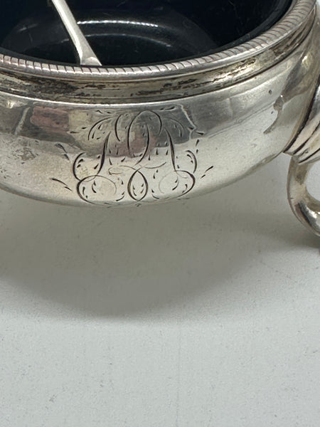Pair Salt Cellars Georgian Period English Sterling Silver. London 1754.