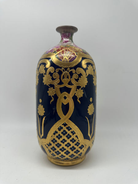 8 3/4" Vase. Late 19th or Early 20th Art Nouveau Porcelain Beehive Mark. Vienna