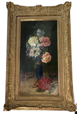 Enrique Rumoroso y Valdes (1843-1897) Spanish. Oil Painting on Canvas Still Life