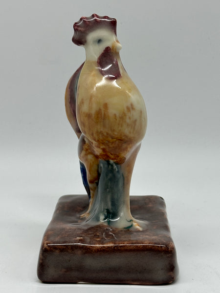 Rookwood Polychrome Rooster. #6030. Circa 1900. 5 1/4" Height