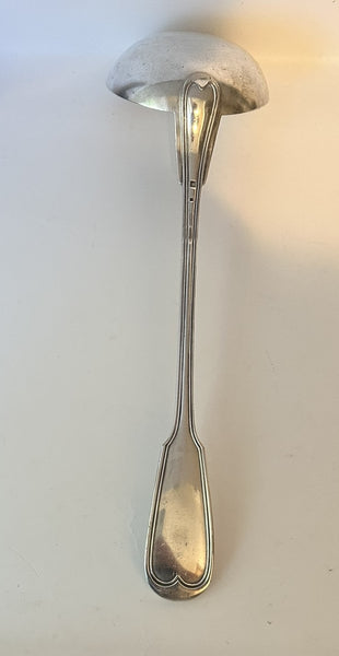 Soup Ladle. Christofle French Silverplate. Chinon Pattern. 14" length. No Mono