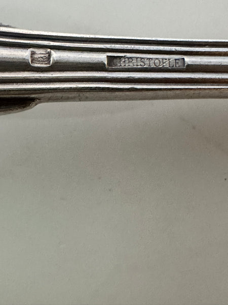 Horsd'oeuvre or Snail Fork Two Tine. Christofle Silverplate. 6". No Monogram