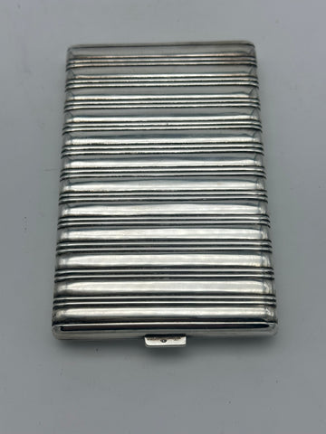 Vintage Cigarette or Card Case. Austria 800 Silver. 4 3/4" x 3". 194 grams