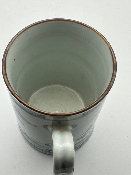 Large Mug. Chinese Blue and White Porcelain. 18th Century. 5 1/2" Height