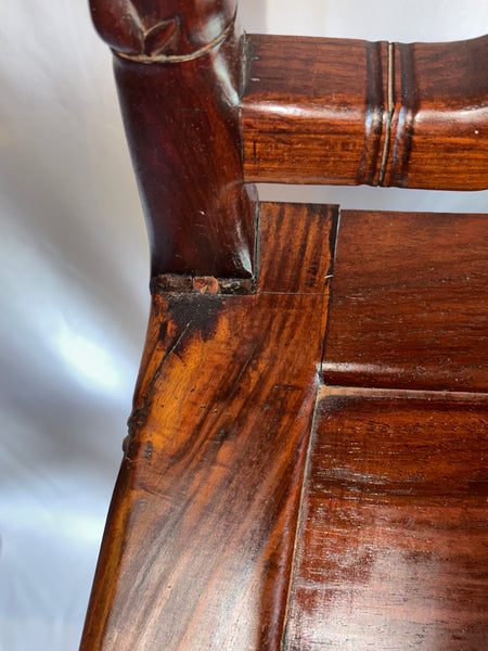 Pair Side Chairs. Chinese Rosewood. Grapevine and Bamboo Design. Qing.