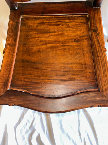 Pair Side Chairs. Chinese Rosewood. Grapevine and Bamboo Design. Qing.