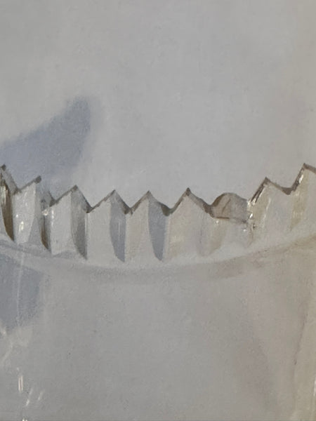 3 pc Table Centerpiece. German 800 Silver and Cut Glass. Early 20th Century