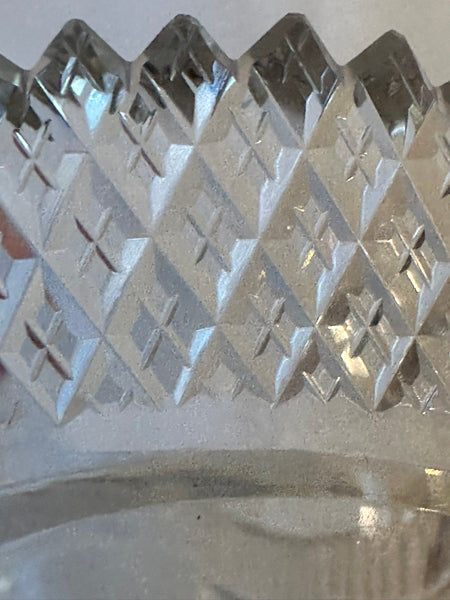 3 pc Table Centerpiece. German 800 Silver and Cut Glass. Early 20th Century