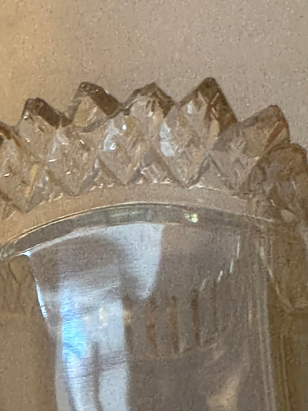 3 pc Table Centerpiece. German 800 Silver and Cut Glass. Early 20th Century