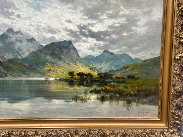 Alfred Fontville De Breanski Jr. (1877-1957) UK. Original Oil Painting on Canvas