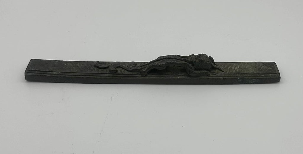 Scroll Weight. Chinese Bronze. Qilin Dragon Figure. Ming/Qing. 8 3/4"