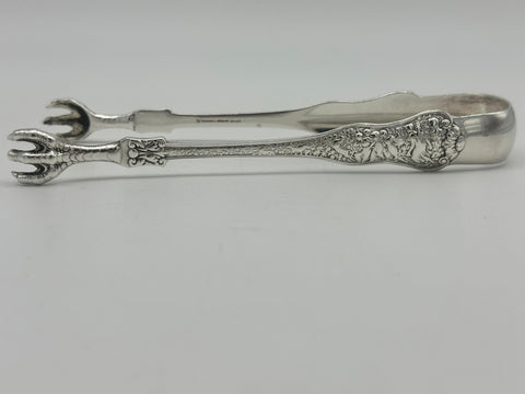 6 1/4" Tongs. Tiffany & Co Sterling Silver Olympian Pattern. 1869-1891