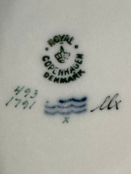 Pair Large Ginger Jars. Royal Copenhagen. Floral Motif. 12" H x 8" D