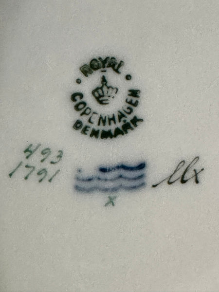 Pair Large Ginger Jars. Royal Copenhagen. Floral Motif. 12" H x 8" D