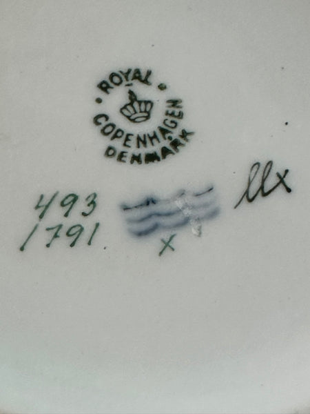 Pair Large Ginger Jars. Royal Copenhagen. Floral Motif. 12" H x 8" D