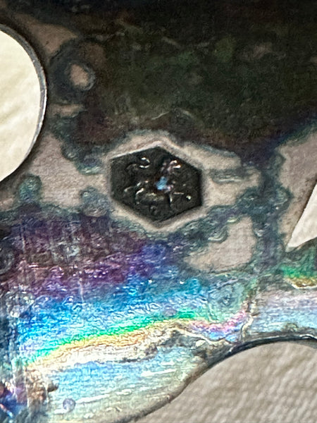 Basket Bowl with Handle. Chinese Blue and White Porcelain Silver Handle. 18th C