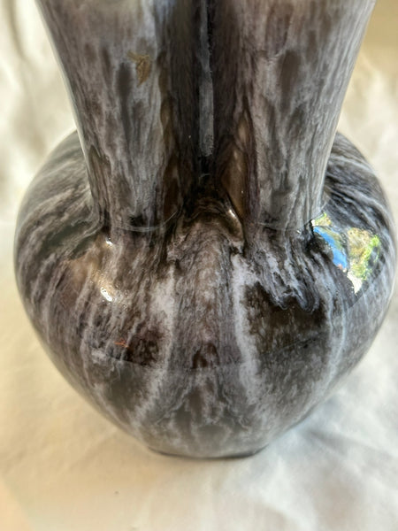 Tulip Vase. Rookwood Pottery. Purple Grey Flambe Glaze. 1938 Date Mark. 7"
