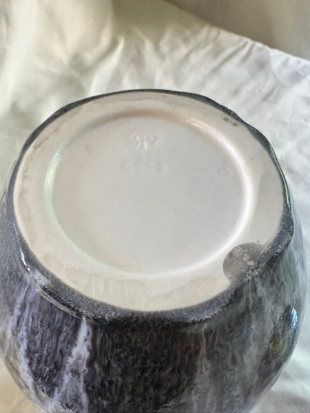 Tulip Vase. Rookwood Pottery. Purple Grey Flambe Glaze. 1938 Date Mark. 7"