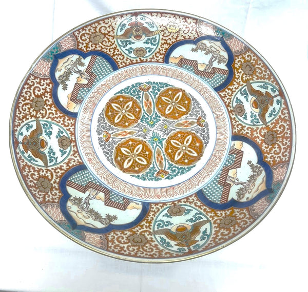Large Japanese Imari Charger. 19th Century. 18" Diameter