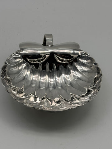 Shell Shaped Bowl with Bow Handle. Mexican Sterling Sanborns. 6 3/4". 242 grams