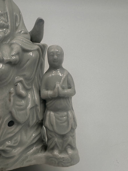 Chinese Blanc d'Chine White Porcelain Qwan Yin. Guan Yin. 7" Height