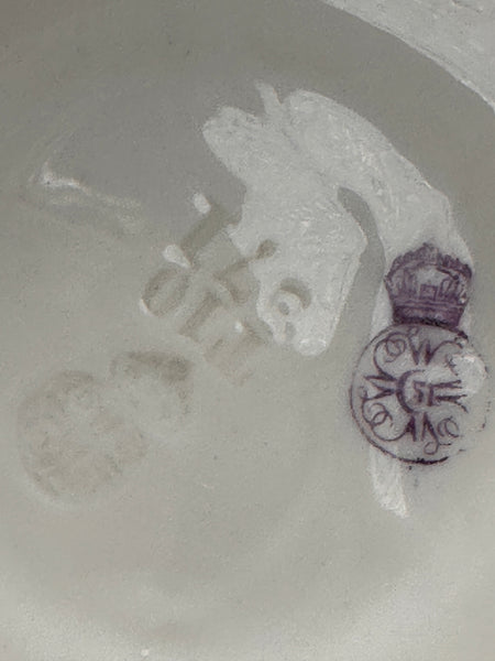 Pair Lidded Urns Bottles Vases. Royal Worcester Porcelain. 19th C. Owl Motif.