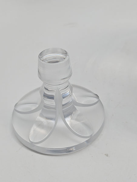 Decanter. Lalique French Glass. Valencay Pattern Clear and Frosted. 10 1/4"