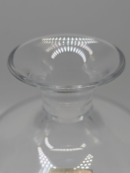 Decanter. Lalique French Glass. Valencay Pattern Clear and Frosted. 10 1/4"
