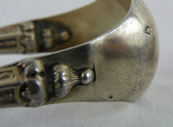 French 800 Silver Hostess Tea Set, Tongs 8 Teaspoons, Henri Gabert 1882-1901