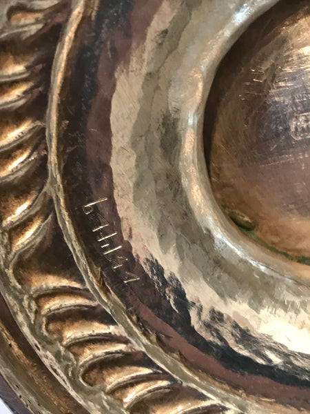 Scottish George III Sterling Silver Coffee Pot. Repousse. Late 18th Century. 12"