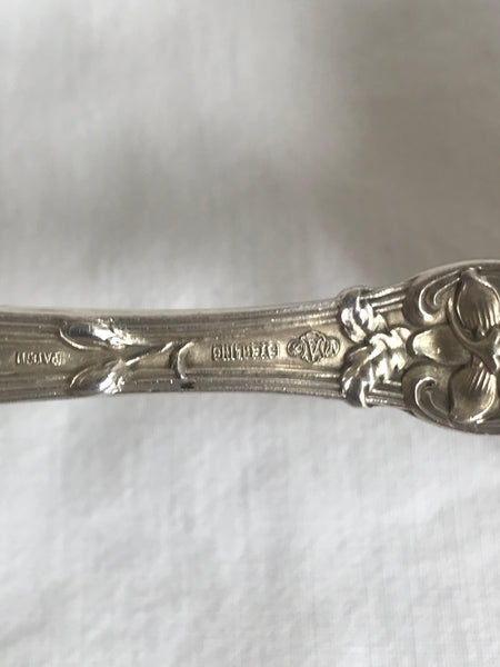 Cold Meat Fork. Sterling Silver Alving Old Orange Blossom. G monogram. 9"