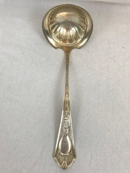 Large Soup Ladle. American Sterling Silver Schultz and Fischer Cleopatra 12.5"