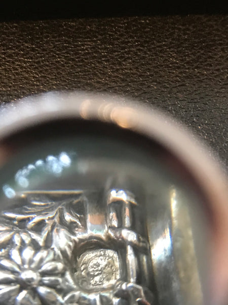 19th Century French Silver Ice Tongs and Ladle Cased Set