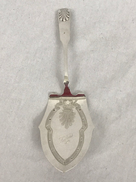 Slice. Norwegian 830 Silver. Marius Hammer of Bergen (1847-1927). 10-3/8"