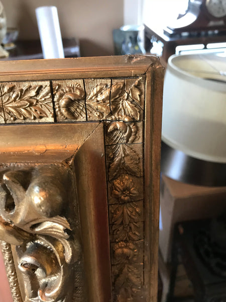 Original Oil Painting on Board. European Village 19th Century.