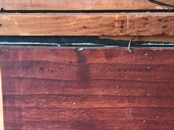 Original Oil Painting on Board. European Village 19th Century.