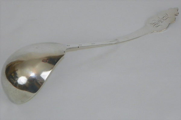 Large Gorham Sterling Silver Soup Ladle Medallion Pattern. Circa 1864.