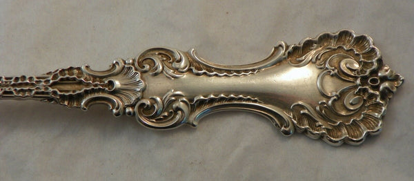 Cold Meat Fork. Whiting Sterling Silver in the Pompadour Pattern (1898)