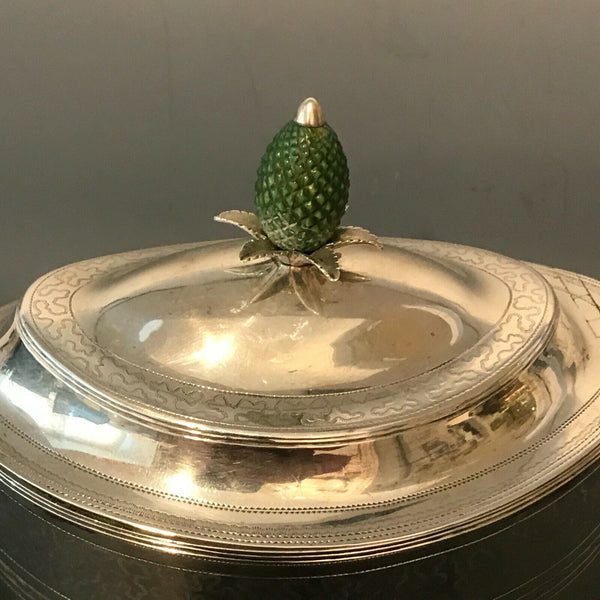 Georgian Sterling Silver Tea Caddy Box. London 1794. Solomon Houghan.