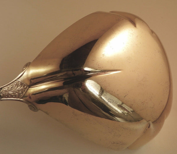 Large Sterling Silver Soup Ladle. Wood & Hughes Murillo Pattern (1875)