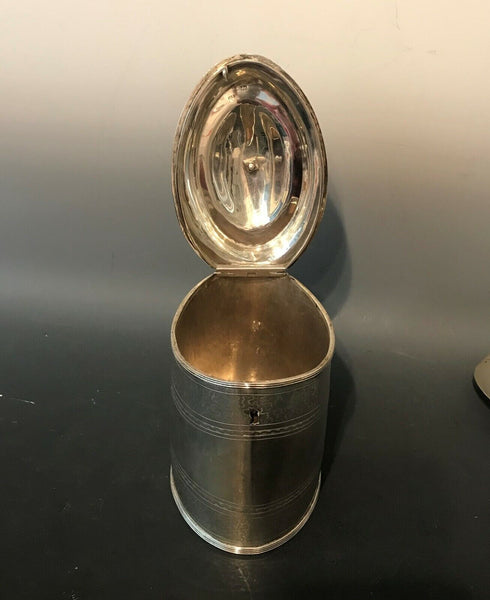 Georgian Sterling Silver Tea Caddy Box. London 1794. Solomon Houghan.