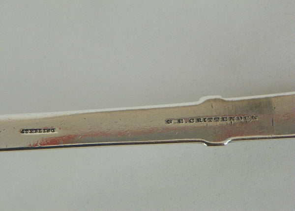 Large Gorham Sterling Silver Soup Ladle Medallion Pattern. Circa 1864.